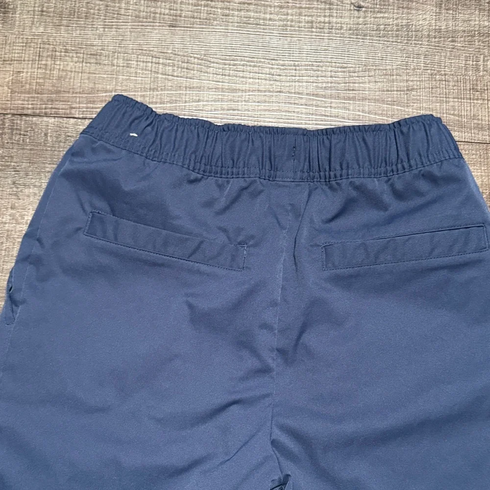 Nike Men's Navy Blue Joggers with White Drawstrings